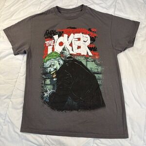 Men's CVLA Batman The Joker Graphic T-Shirt Size Medium Gray